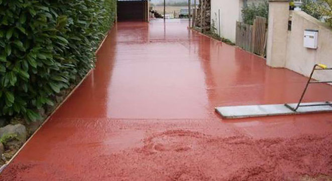 Concretos coloreados